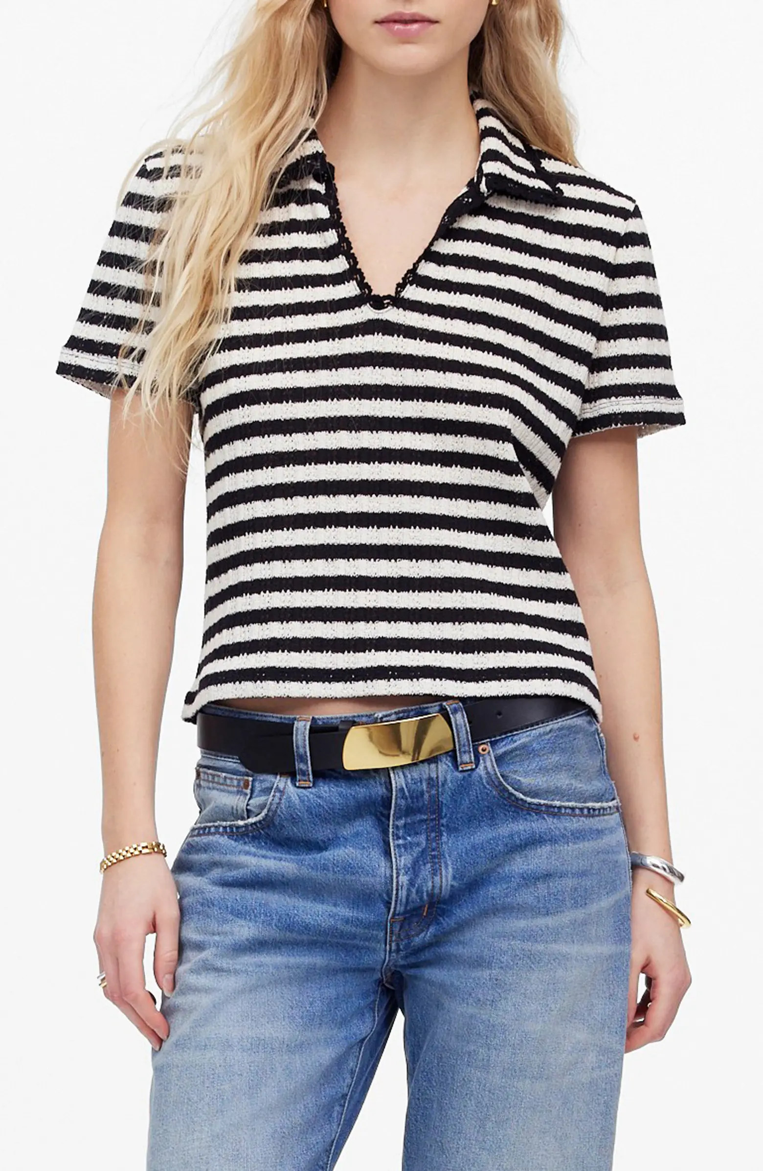 Stripe Knit Polo | Nordstrom