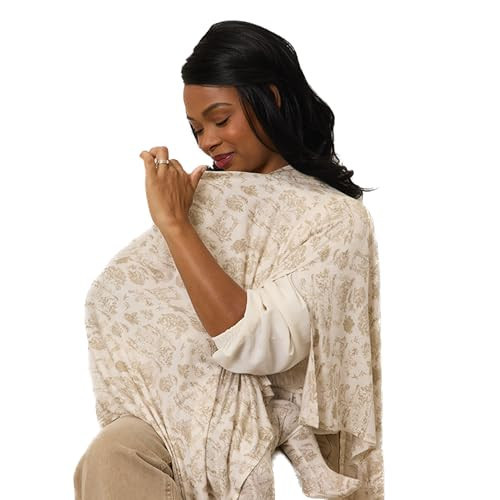 Solly Baby Nursing Cover, Ultra-Breathable, Lightweight Breastfeeding Cover-Up, Buttery-Soft Fabric, Universal Fit, Postpartum Essentials, Newborn Must Haves, Ecru Toile | Amazon (US)