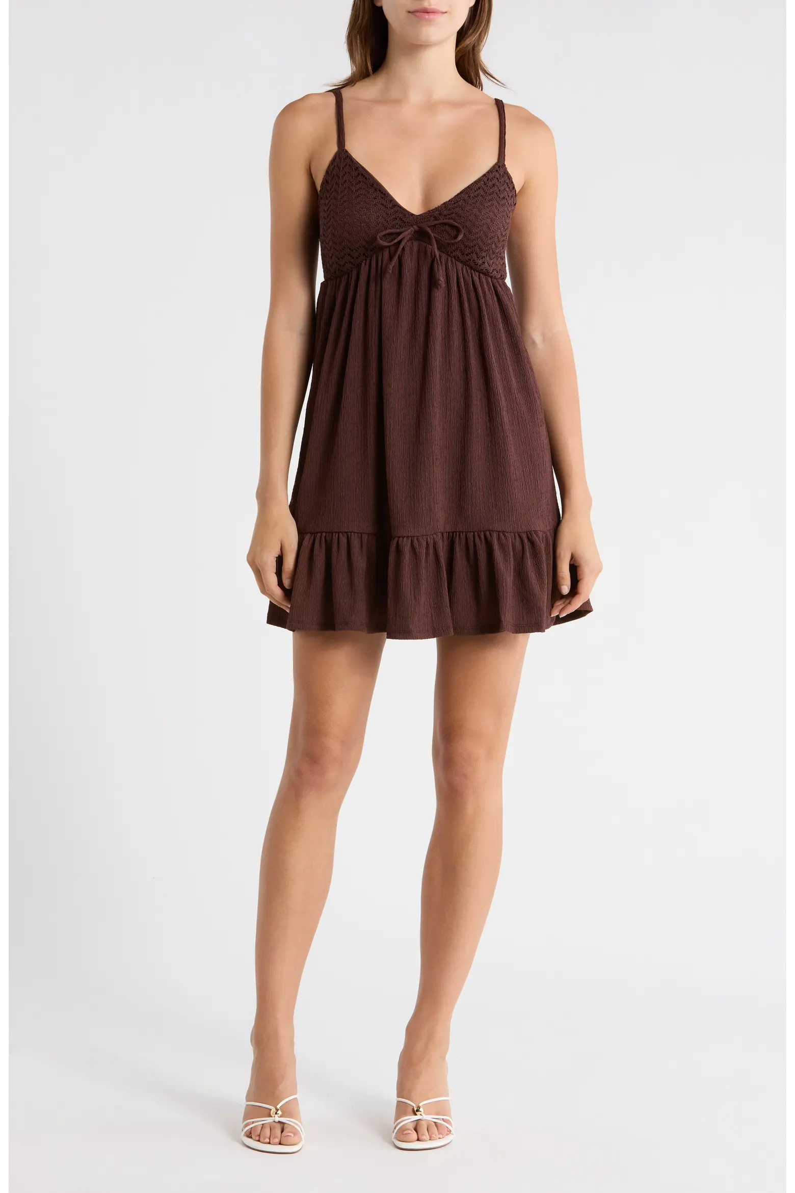 Crochet Babydoll Tiered Dress (Women) | Nordstromrack | Nordstrom Rack