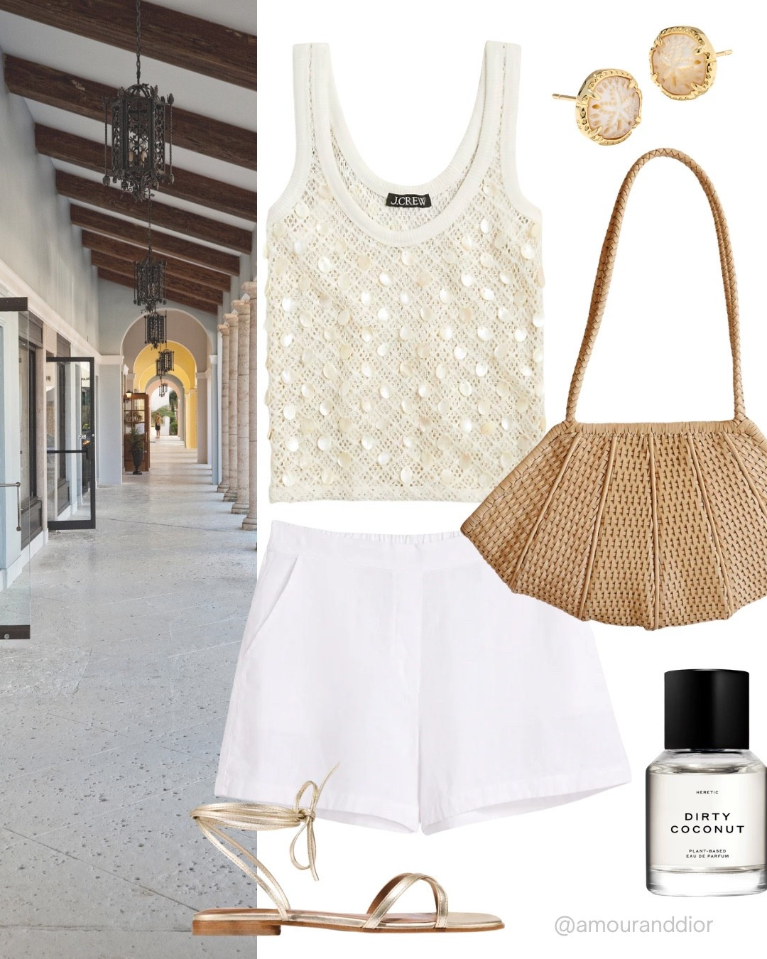 Summer outfit inspo 🤍🐚🦪🦞🌊 dinner date outfit, beach vacation outfit, date night outfit, palm beach, South Florida, white shorts, summer perfume

#LTKTravel #LTKOver40 #LTKBeauty
