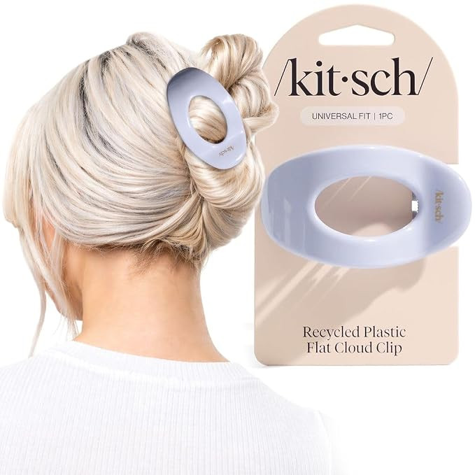 Kitsch Medium Flat Claw Clips for Women - Stylish Flat Hair Clips, Strong Hold for Thick & Fine H... | Amazon (US)