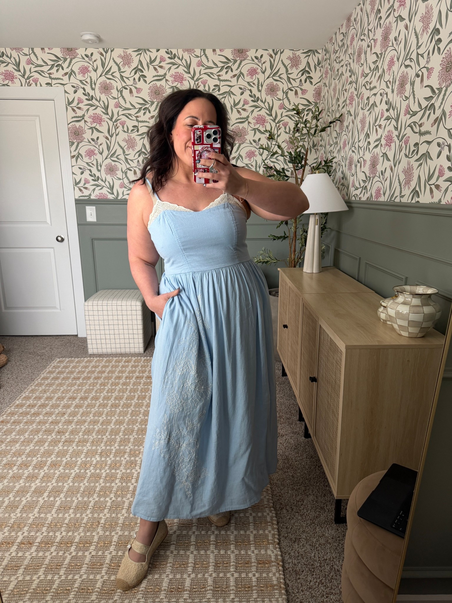 The most adorable baby blue dress with lace detail from Target! The perfect Easter/spring/summer alllllll the things dress! 🐰🩵

#LTKBeauty #LTKMidsize #LTKootd
