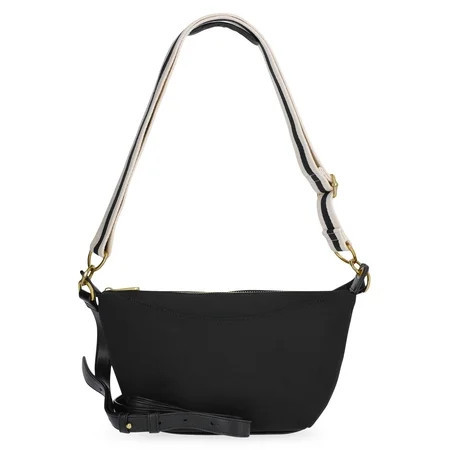 Free Assembly Women's Crossbody Handbag, Black | Walmart (US)