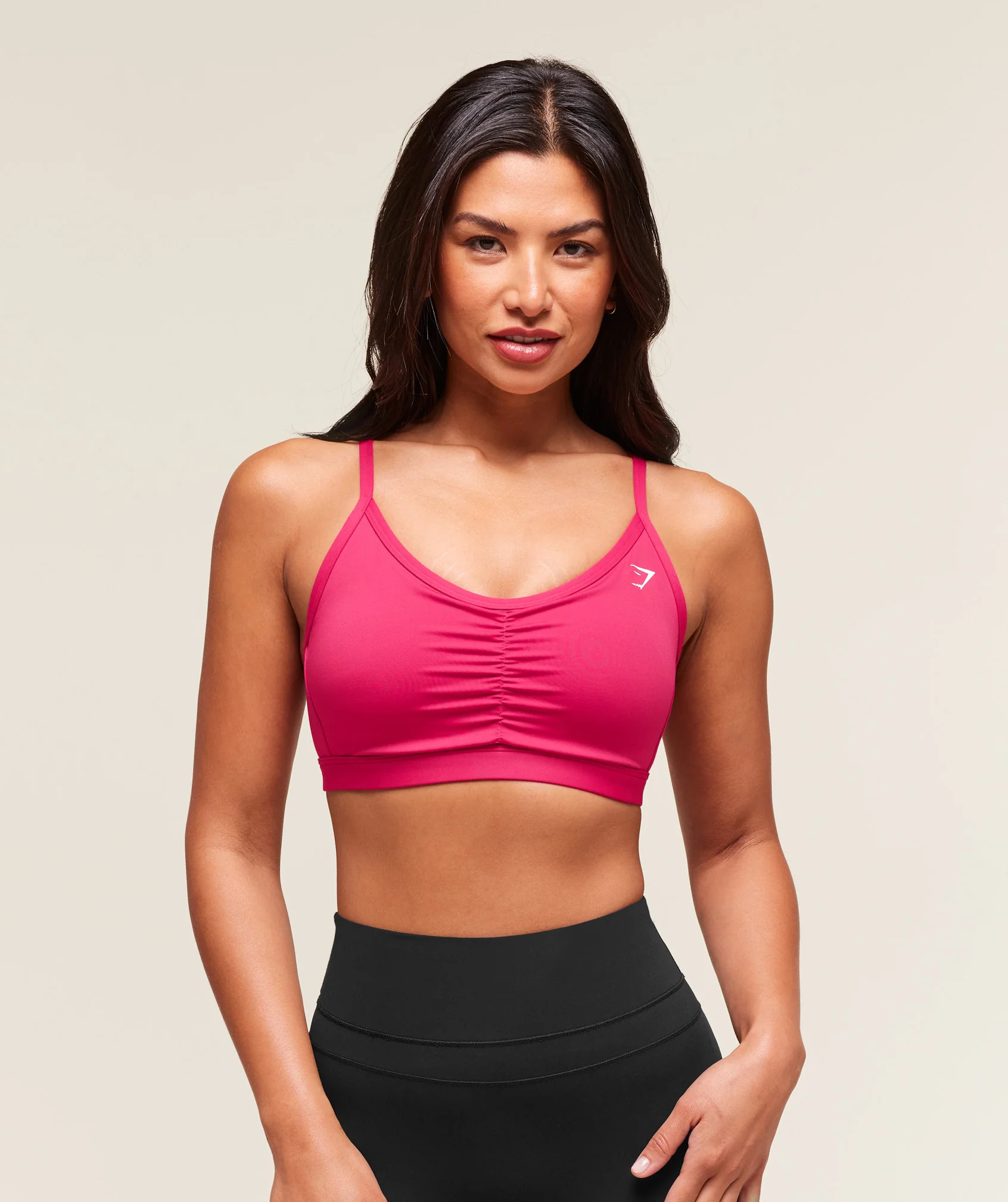 Gymshark Ruched Sports Bra - Build Pink | Gymshark US