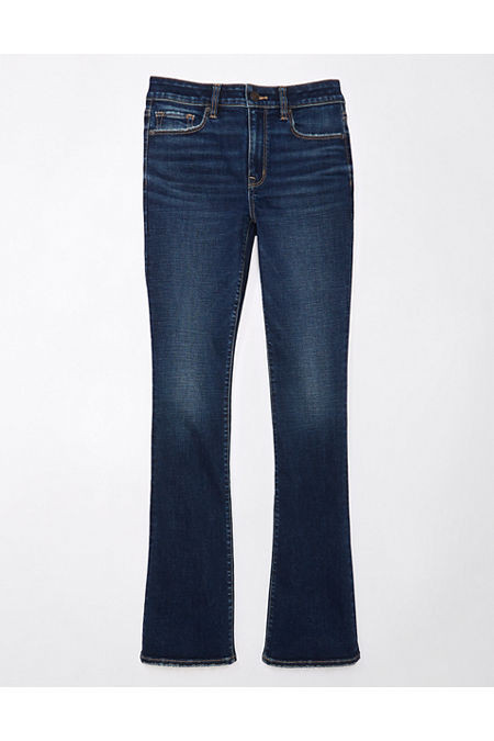 AE Next Level High-Waisted Skinny Kick Jean Women's Dark Shadow 00 Long | American Eagle Outfitters (US & CA)