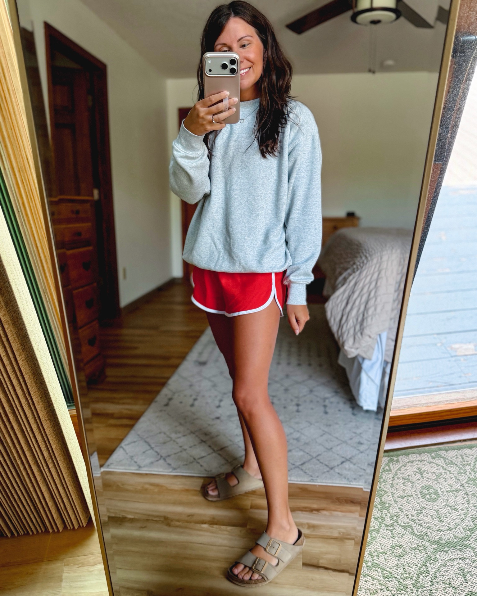 small in my tee, xs in my crewneck, small in my shorts. 36 in my birkenstock sandals!❤️

#LTKPetite #LTKgrwm #LTKootd