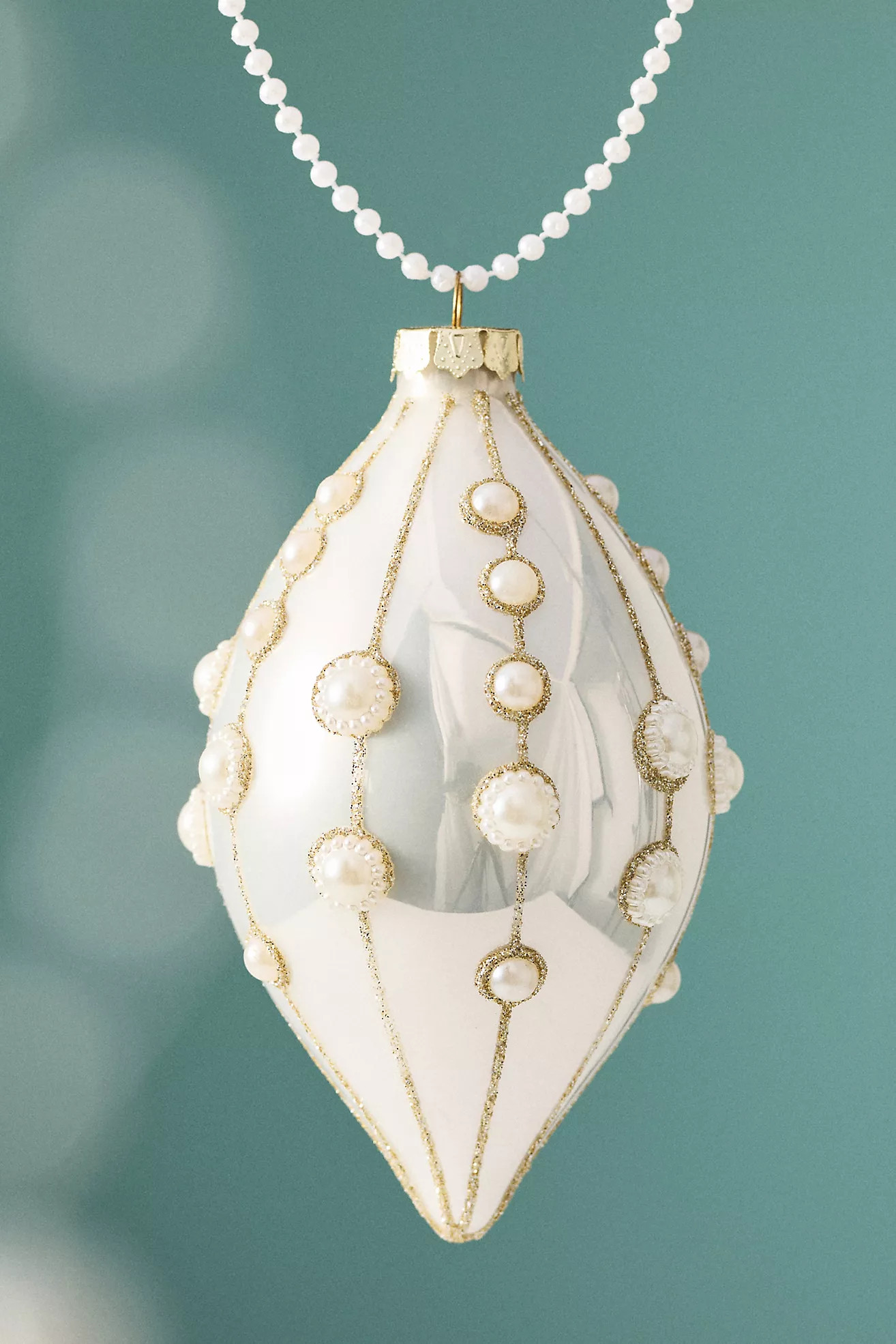 Pearl Embellished Ornament | Anthropologie (US)