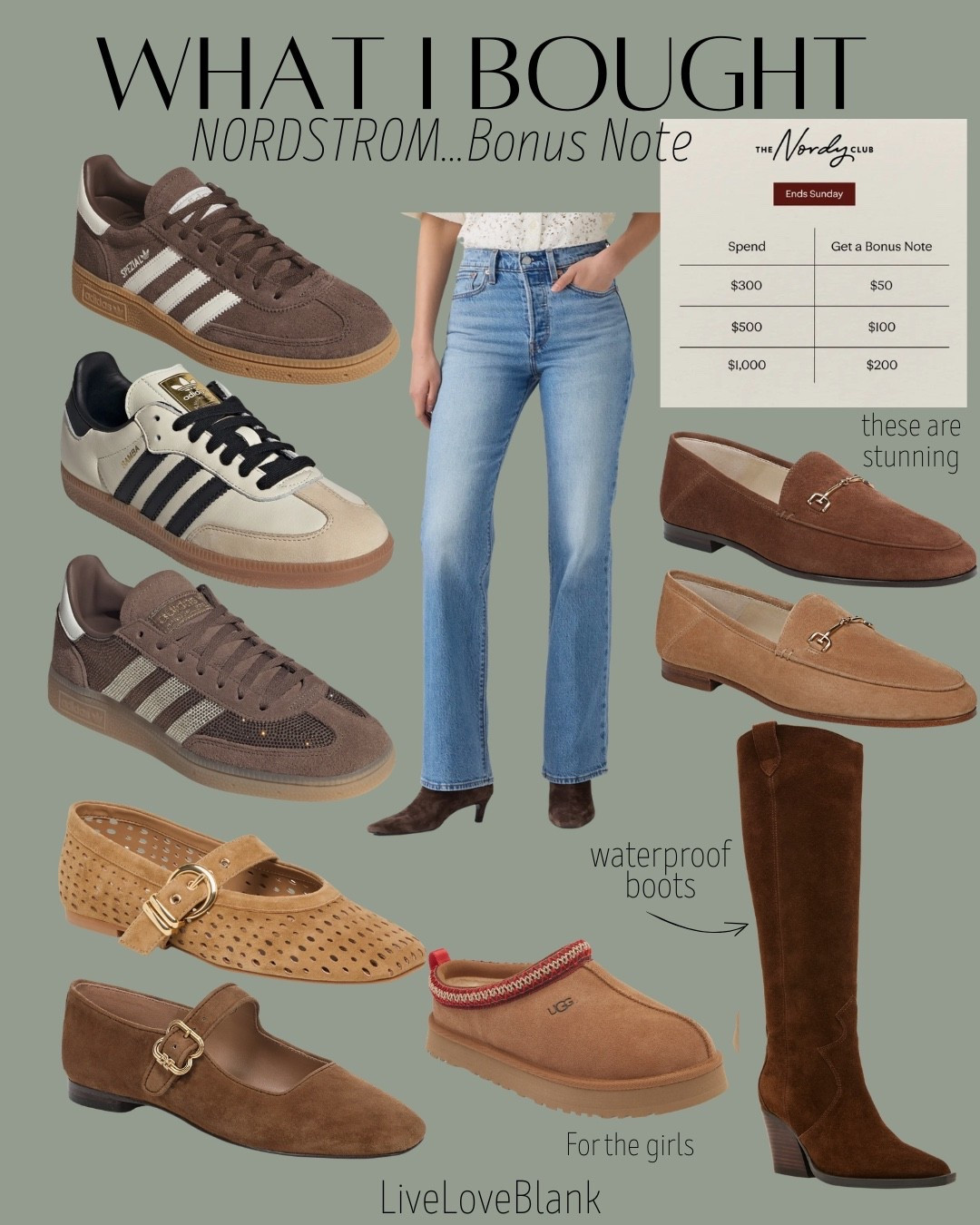 Earn extra Nordstrom notes today and tomorrow…here’s a few fall goodies I picked up for me and new sizes of the Uggs for the girls. You can find the sparkle sambas with the other pair…just scroll for the color

#LTKootd #LTKSaleAlert #LTKOver40