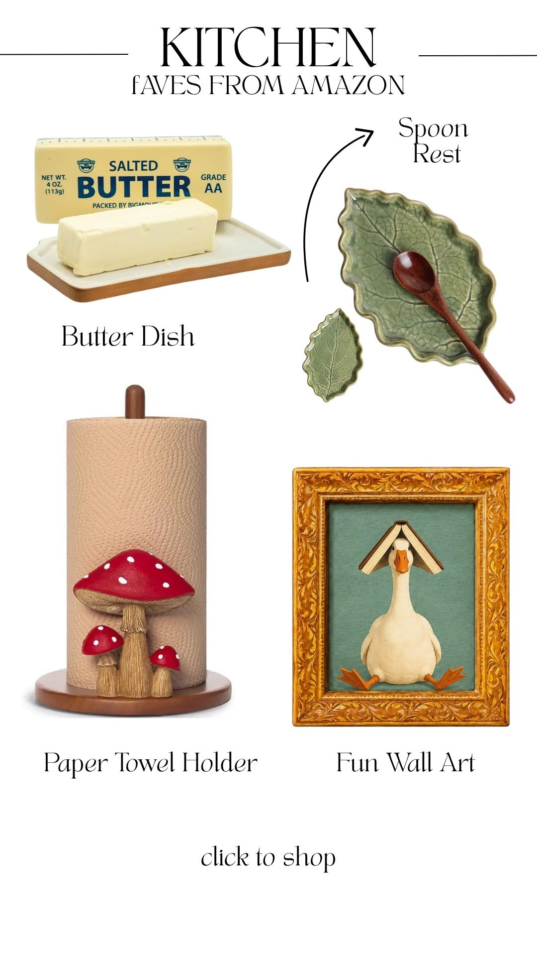 A few kitchen faves from Amazon that I’ve been loving lately ⏲️ Simple, practical finds that make everyday cooking, organizing, and keeping the kitchen tidy a little easier. 

Amazon kitchen, kitchen finds, kitchen favorites, home finds, kitchen essentials, home inspiration

#LTKHome