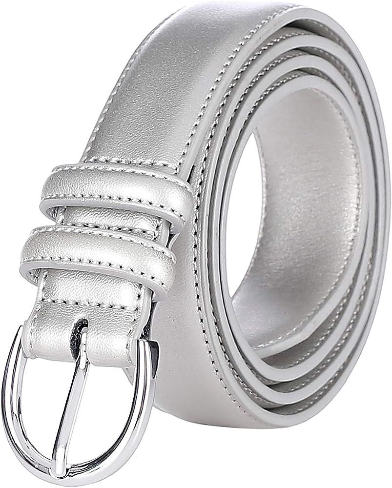Falari Dress Belt Single Prong Buckle       
Material: Leather | Amazon (US)