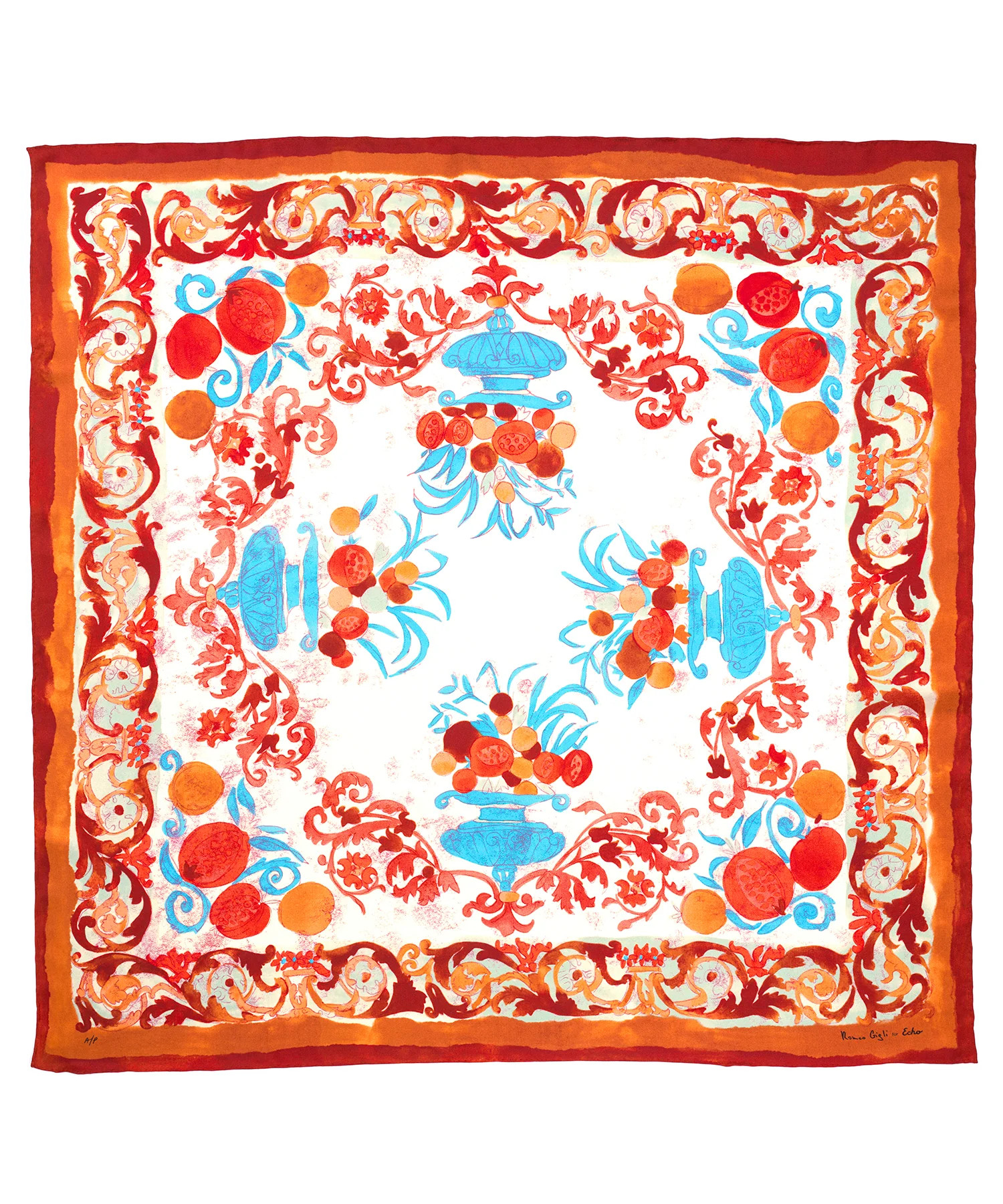 Silk Scarves | Limited-Edition Silk Scarf by Romeo Gigli | Echo100 | Echo New York