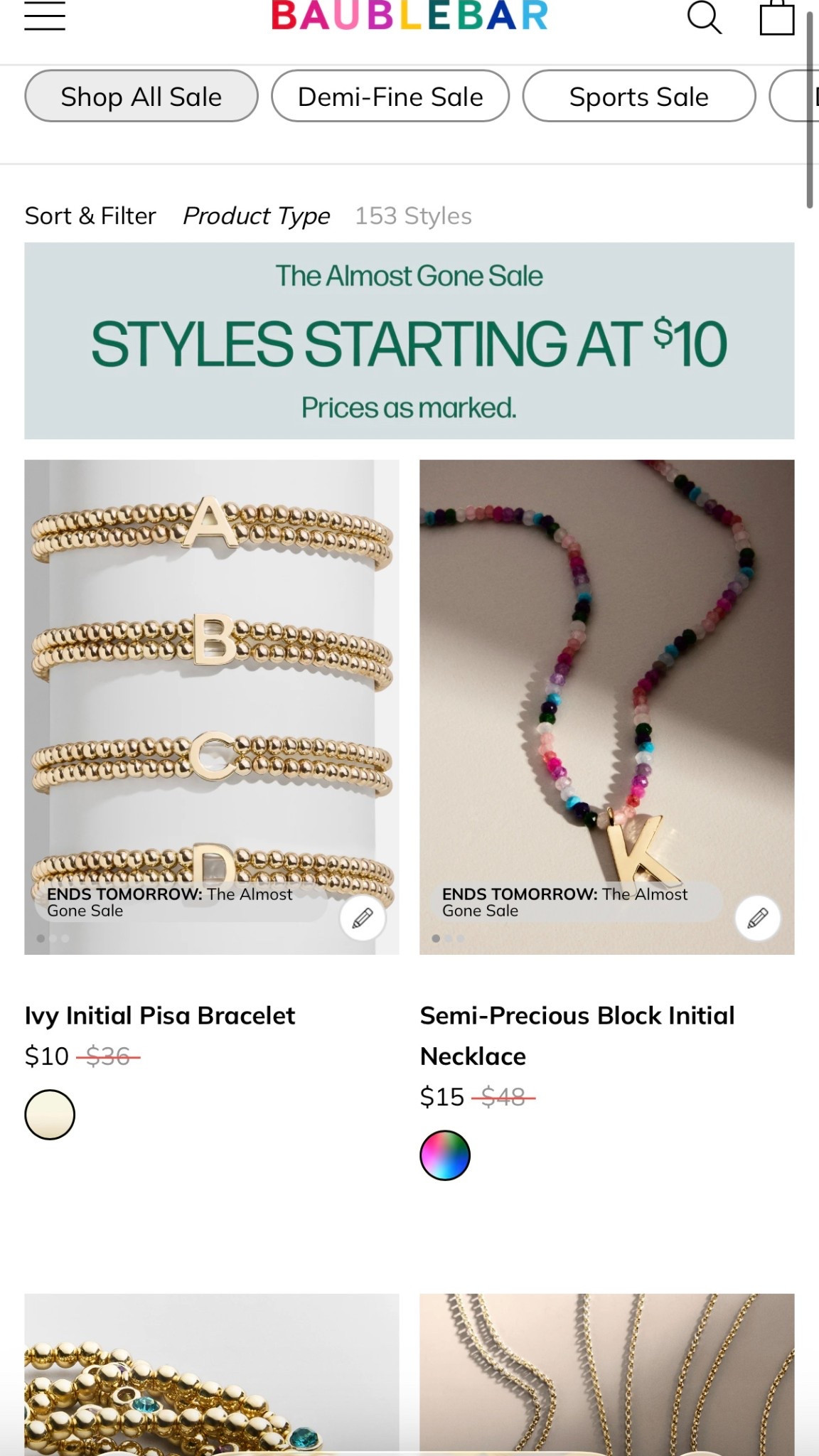 Baublebar sale 