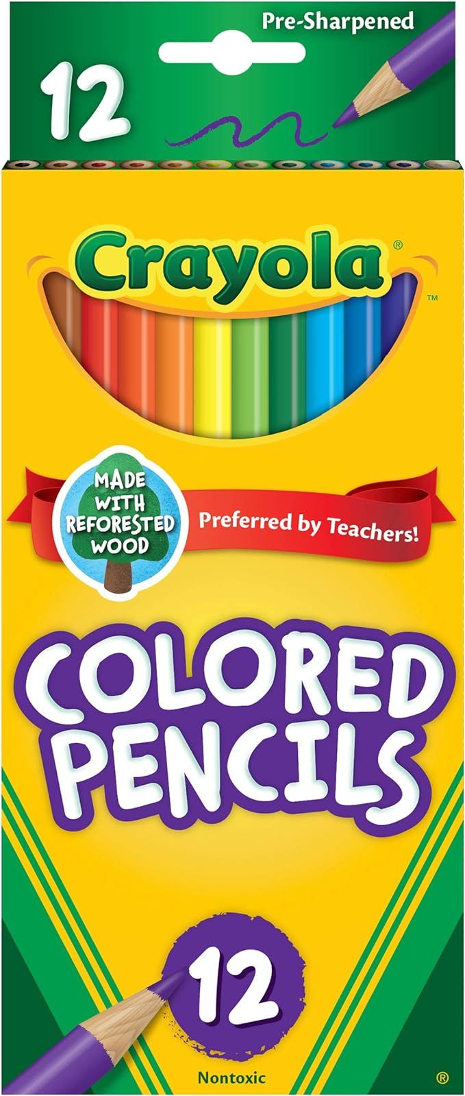 Crayola Colored Pencils, 12 Count, Colored Pencil Set | Amazon (US)