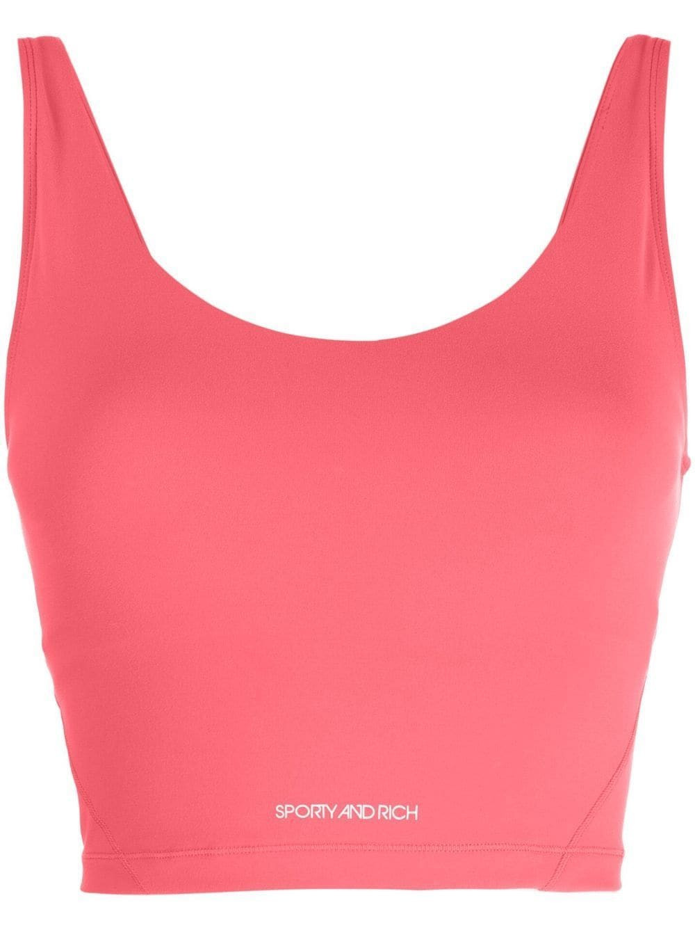 Sporty & Rich N.03 cropped tank top - Red | Farfetch Global