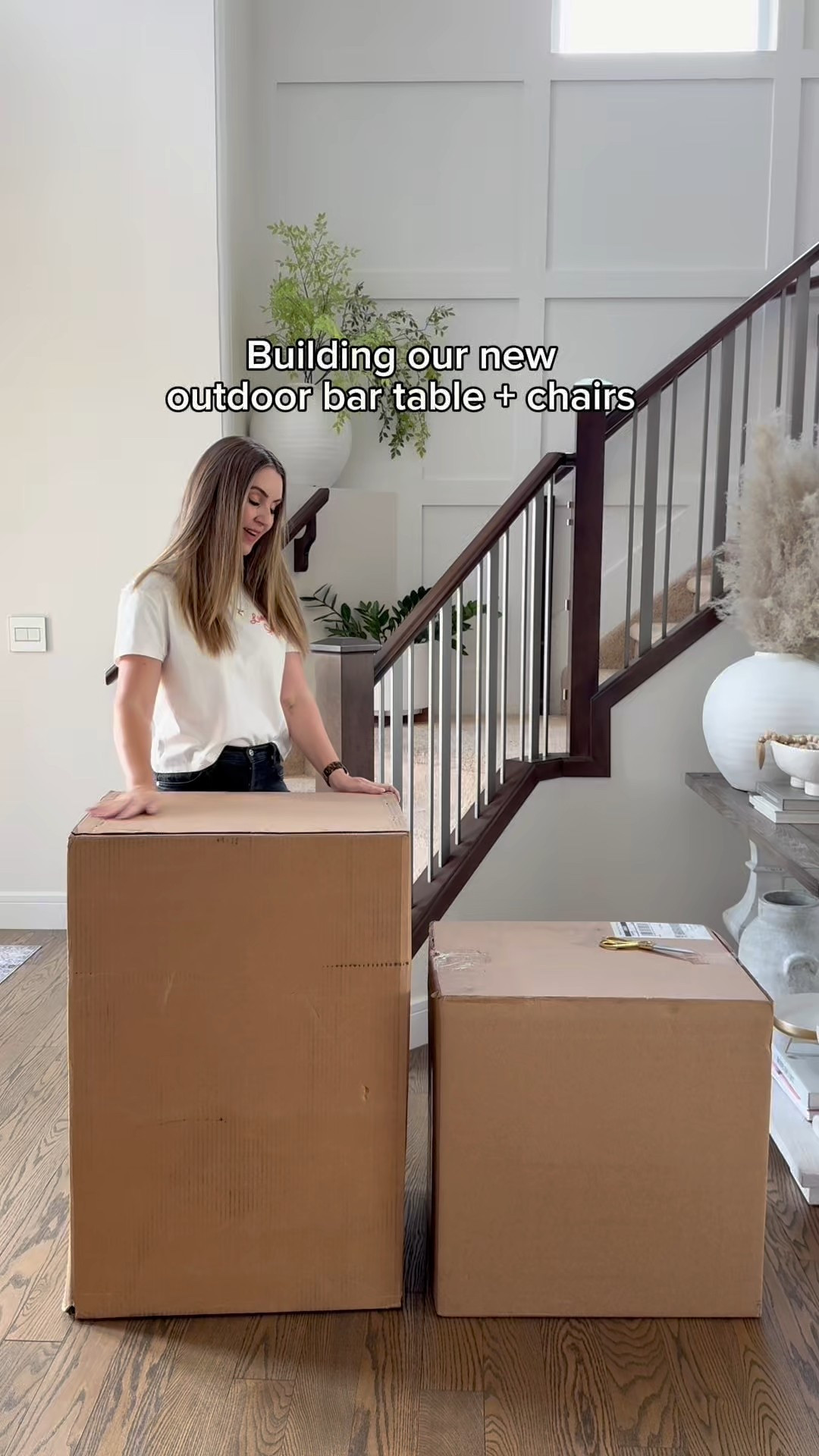 Building our new outdoor bar table and chairs! So happy with this new patio set - such a great addition to our backyard. 

#LTKHome #LTKSeasonal #LTKSaleAlert