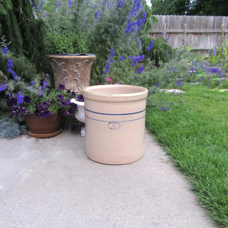 Marshall Pottery 10 Gallon Stoneware Crock; Marshall Pottery Crock, Stoneware Crock, 10 Gallon Cr... | Etsy (US)