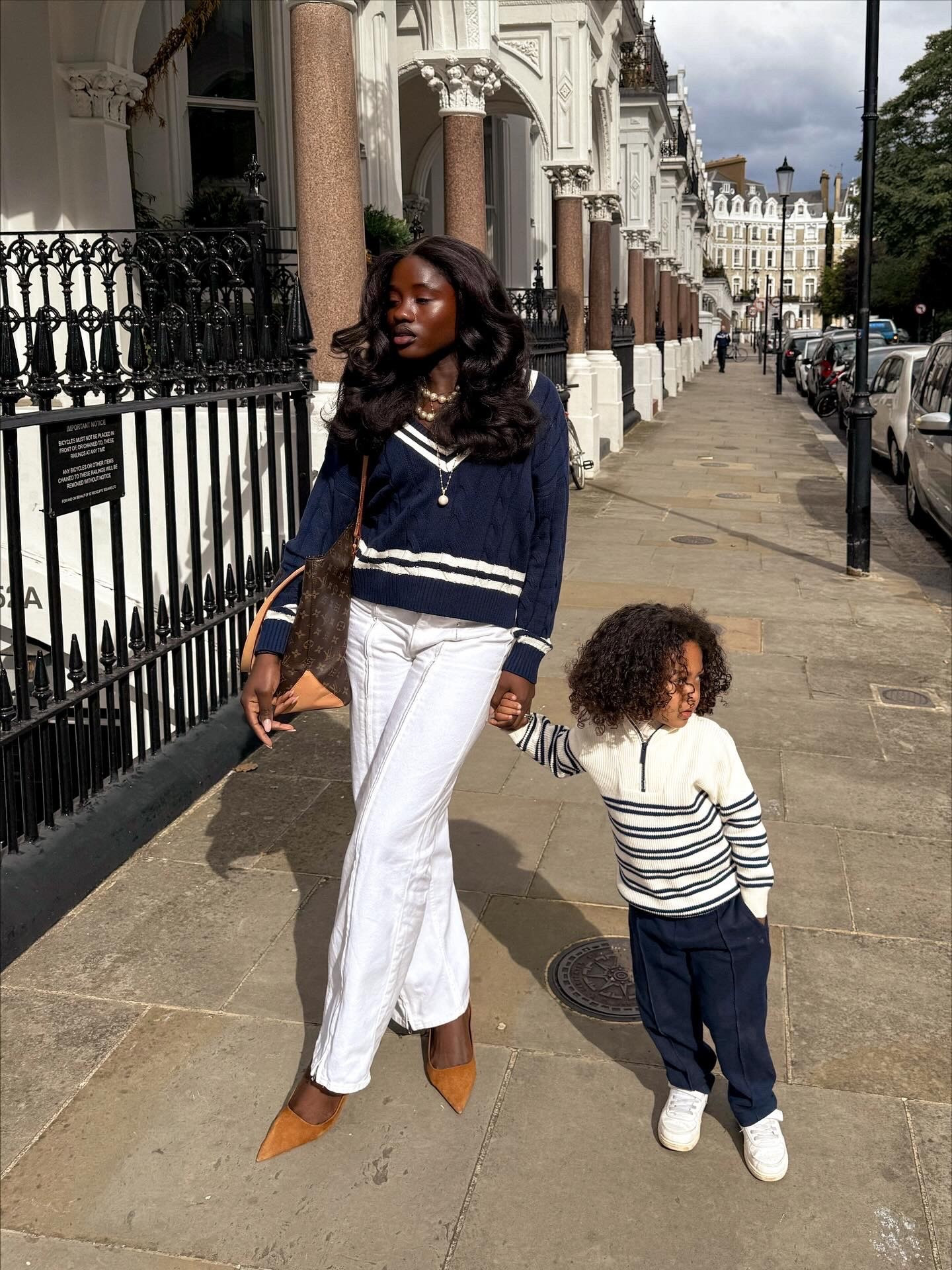 Fall cable jumper 
Mom&son matching outfit 