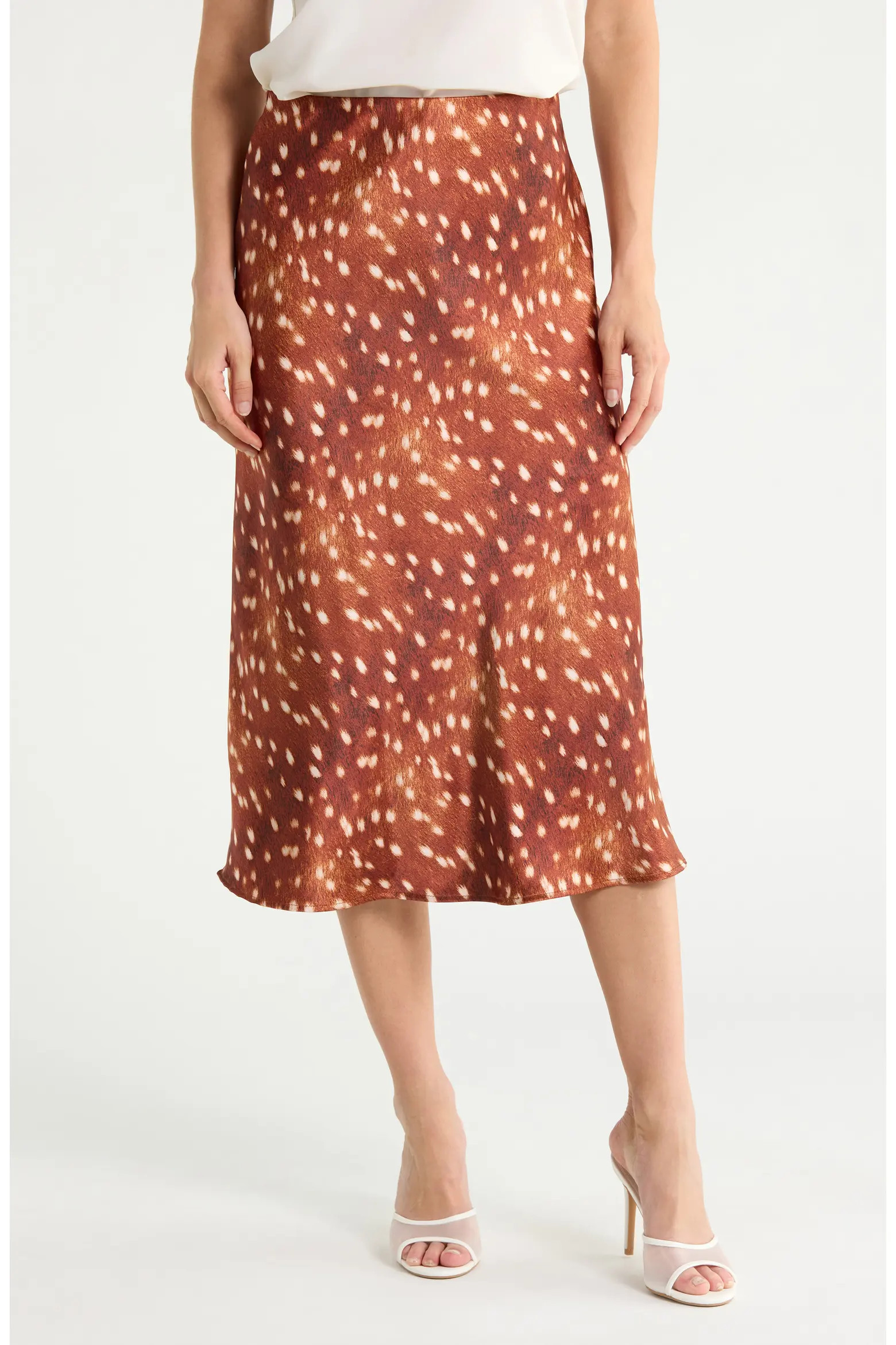 Renee C Bambi Satin Midi Skirt (Women) | Nordstromrack | Nordstrom Rack