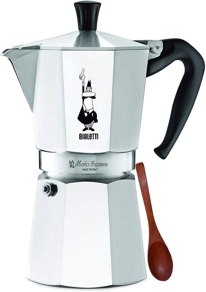 Original Bialetti 9-Espresso Cup Moka Express | Espresso Maker Machine and Zonoz Wooden Small Esp... | Amazon (US)
