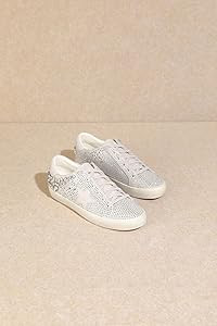 Mi.iM Goldie Rubber Sole Lace-up Rhinestone Star Sneakers | Amazon (US)