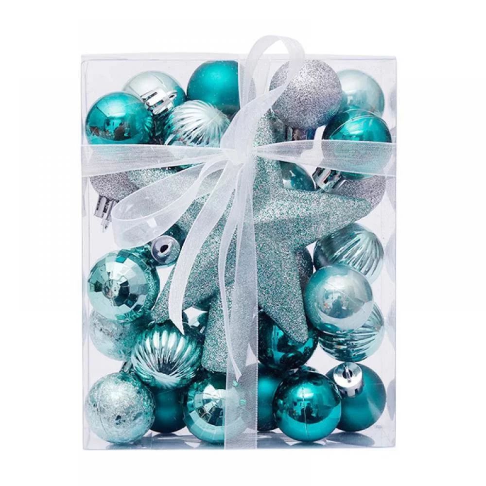 30pcs Teal Christmas Balls Ornaments for Xmas Tree,Shatterproof Christmas Ornaments Ball Colored ... | Walmart (US)