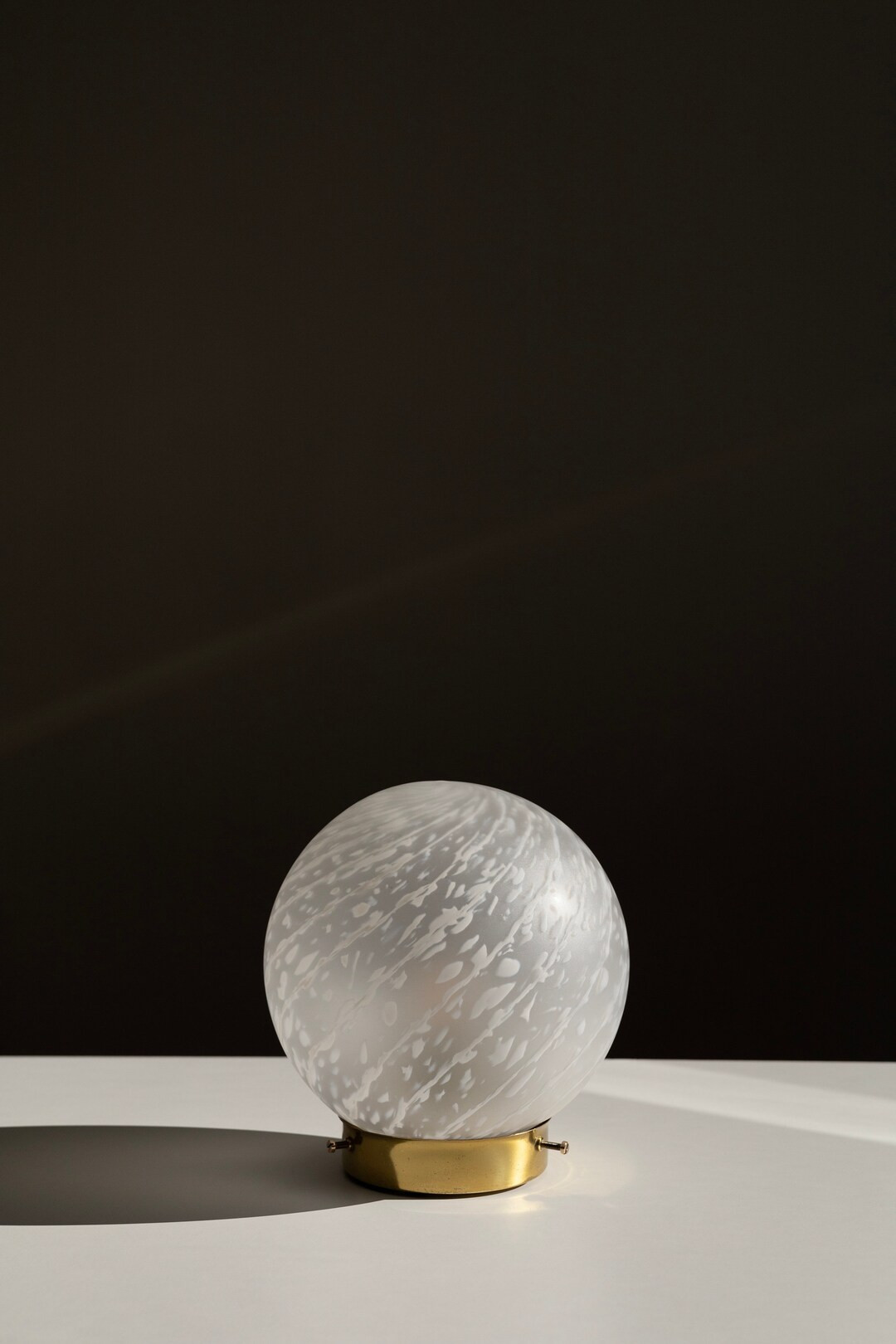 Vintage Swirl Murano Glass Globe Wall Lamp Italy 1970s / Classic Large Italian Mid-Century Modern... | Etsy (US)