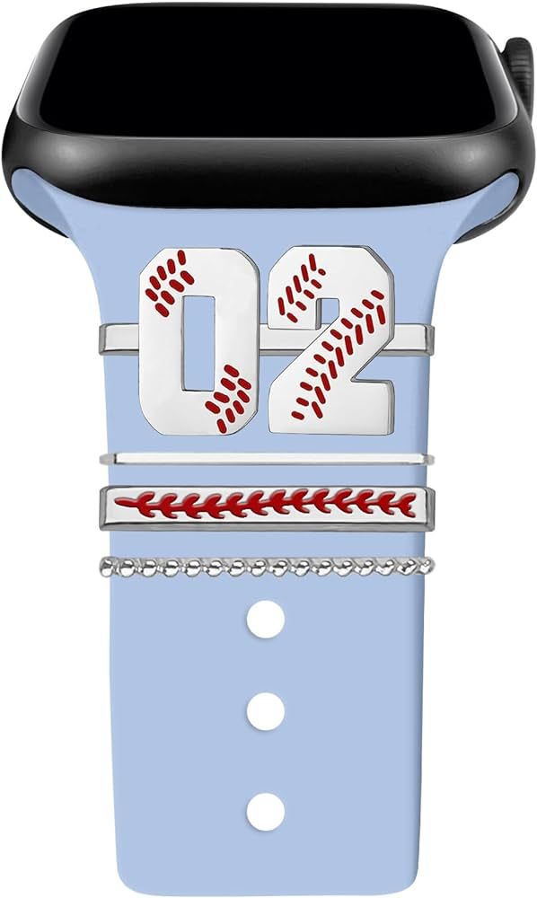 YeeCASE Baseball Number Watch Charms for Boy 00-30 Athletes Jersey Number Decorative Rings Loops ... | Amazon (US)