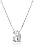 Amazon Essentials Sterling Silver Slide "A" Initial Pendant Necklace, 18 | Amazon (US)