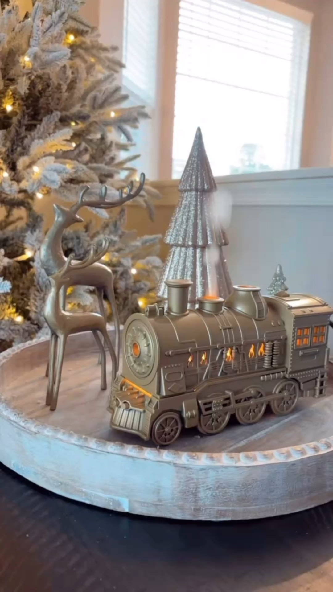 The most magical Christmas diffuser ✨ 
I grabbed this one last year, gave it a little gold spray makeover, & it’s still one of my favorite festive finds! It adds the prettiest glow to any corner of your home 🎄

Comment “Magical” to get the link sent straight to your inbox 🫶🏻




















.
.
.
.
.
.
#christmasfinds #christmastrain #holidaymagic #cozychristmas #christmasdecor #holidaydecor 

#LTKGiftGuide #LTKSeasonal #LTKHoliday