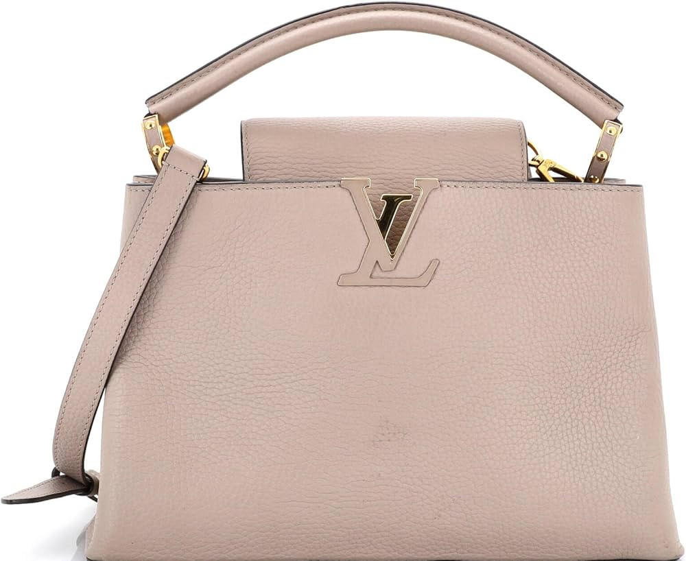 Amazon.com: Louis Vuitton, Pre-Loved Capucines Bag Leather PM, Gray : Amazon Luxury | Amazon (US)