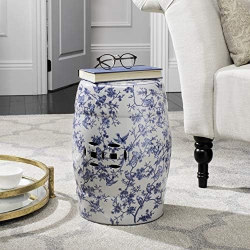 Safavieh Blue Birds Ceramic Decorative Garden Stool | Amazon (US)