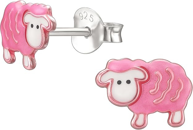 925 Sterling Silver Sheep Lamb Stud Earrings Very Tiny Farm Animal-Theme Jewelry | Amazon (US)