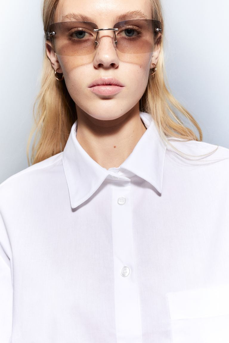 Boxy Cotton Shirt | H&M (US + CA)