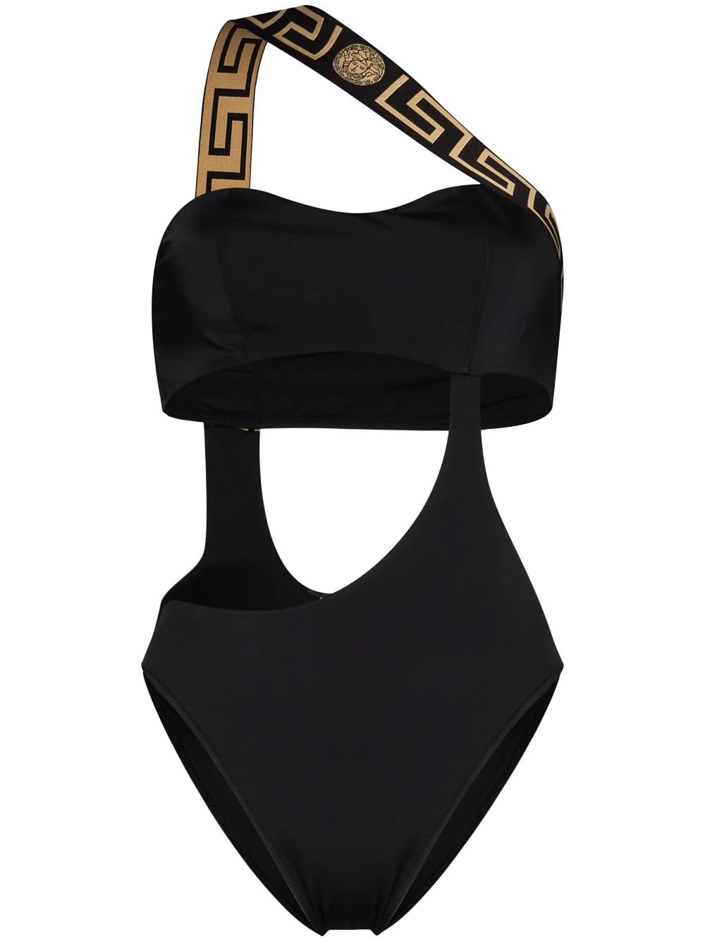 cut-out Grecca detail swimsuit | Farfetch Global