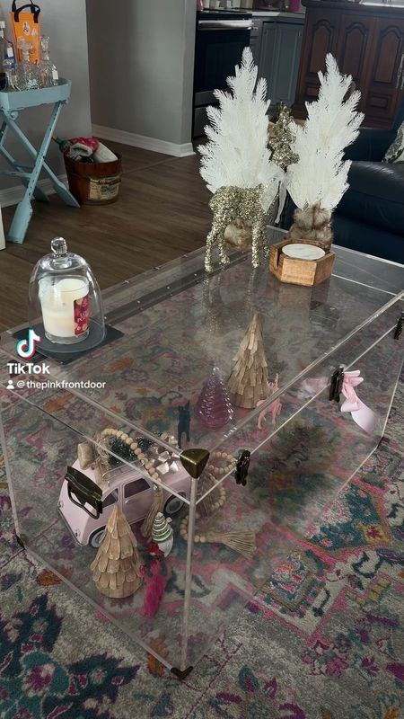 My clear acrylic trunk coffee table has gone viral! Everyone wants the link  

#LTKSeasonal #LTKhome #LTKHoliday