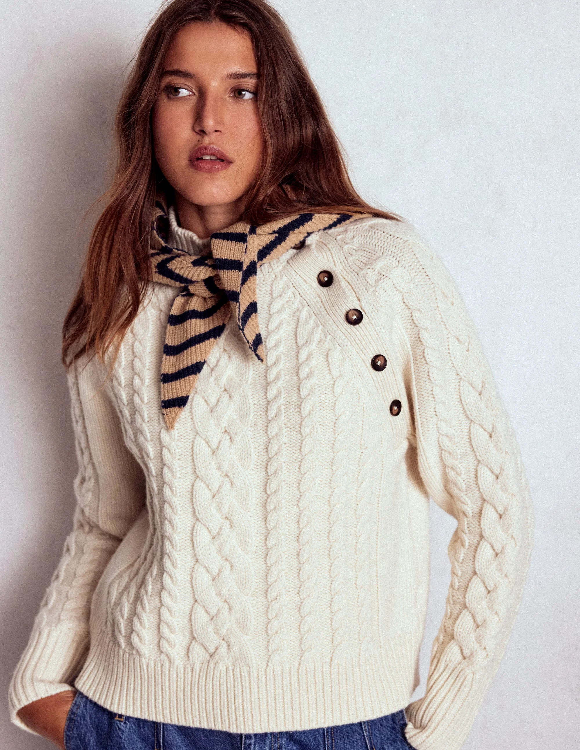 Wool Neckerchief-Stripe | Boden UK