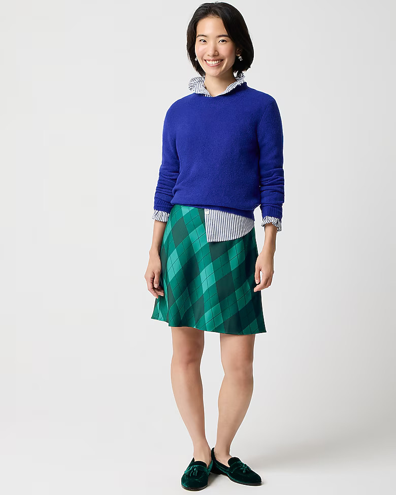 Mini bias-cut slip skirt | J.Crew Factory