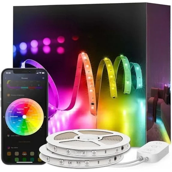 100ft RGBIC LED Strip Lights, Smart LED Lights Work with Alexa and Google Assistant, LED Lights f... | Walmart (US)