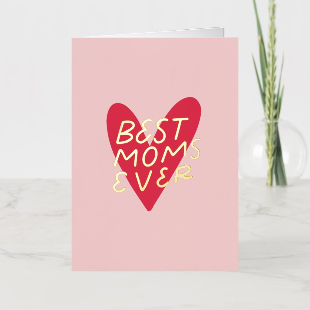 Best Moms Ever Modern Handlettering Mothers Day | Zazzle
