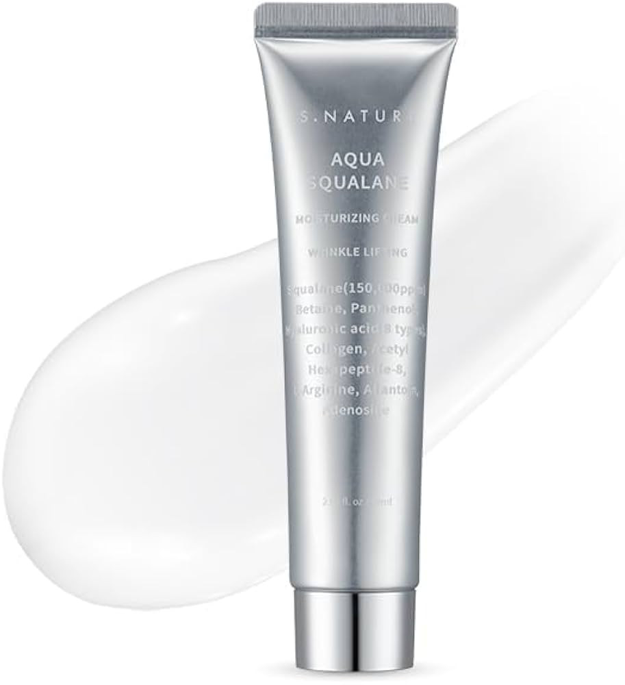S. Nature AQUA SQUALANE MOISTURIZING CREAM | Face Moisturizer for Dry and Sensitive Skin, Vegetab... | Amazon (US)