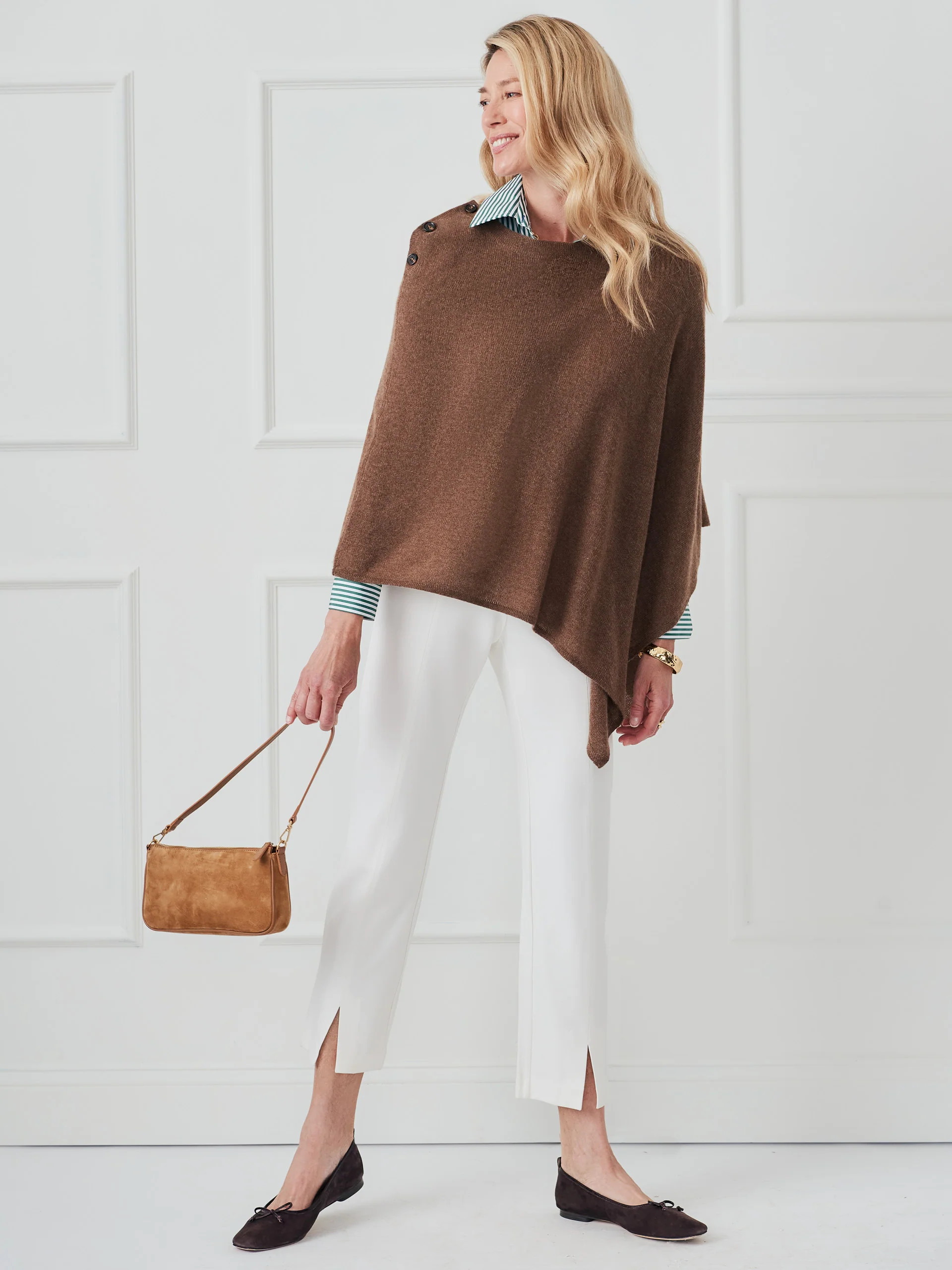 Saanvi Cashmere Poncho | J.McLaughlin