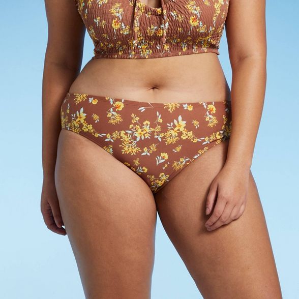 Juniors' Plus Size Cheeky Hipster Bikini Bottom - Xhilaration™ Multi Floral Print | Target