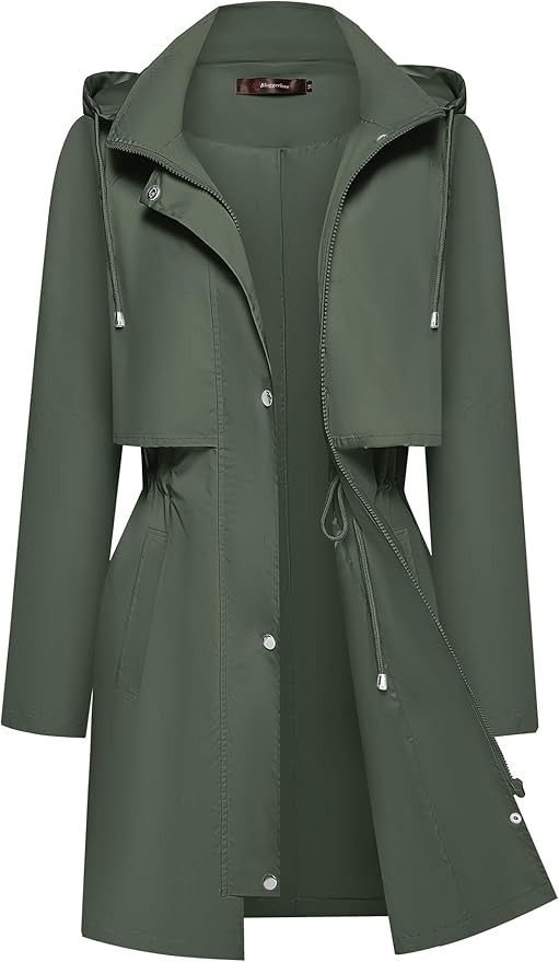 Bloggerlove Rain Jacket for Women Waterproof with Hood Trech Coat for Women Lightweight Raincoats... | Amazon (US)