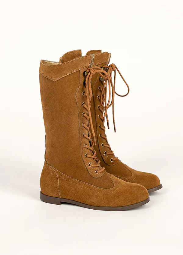 Aelin Leather Boot in Distressed Nutmeg | Joyfolie