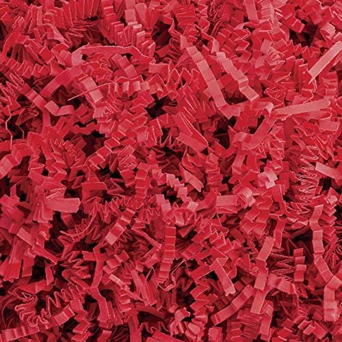 Crinkle Cut Paper Shred Filler (4 oz) for Gift Wrapping & Basket Filling - Red | MagicWater Supply | Amazon (US)