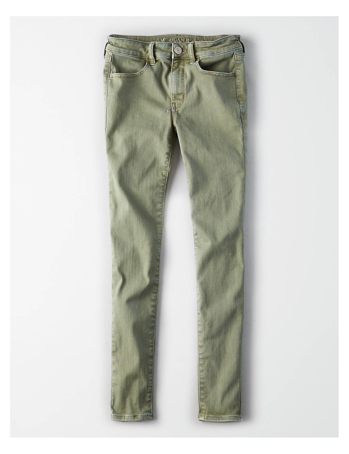 AE Ne(X)t Level High-Waisted Jegging, Dusty Sage | American Eagle Outfitters (US & CA)