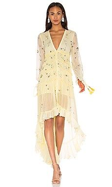 ROCOCO SAND Star Light High Low Dress in Lemon from Revolve.com | Revolve Clothing (Global)