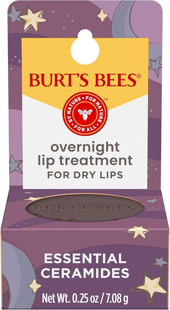 Burt's Bees Overnight Intensive Lip Treatment, 0.25 oz - Moisturizing, Restorative, Reduces Fine ... | Amazon (US)