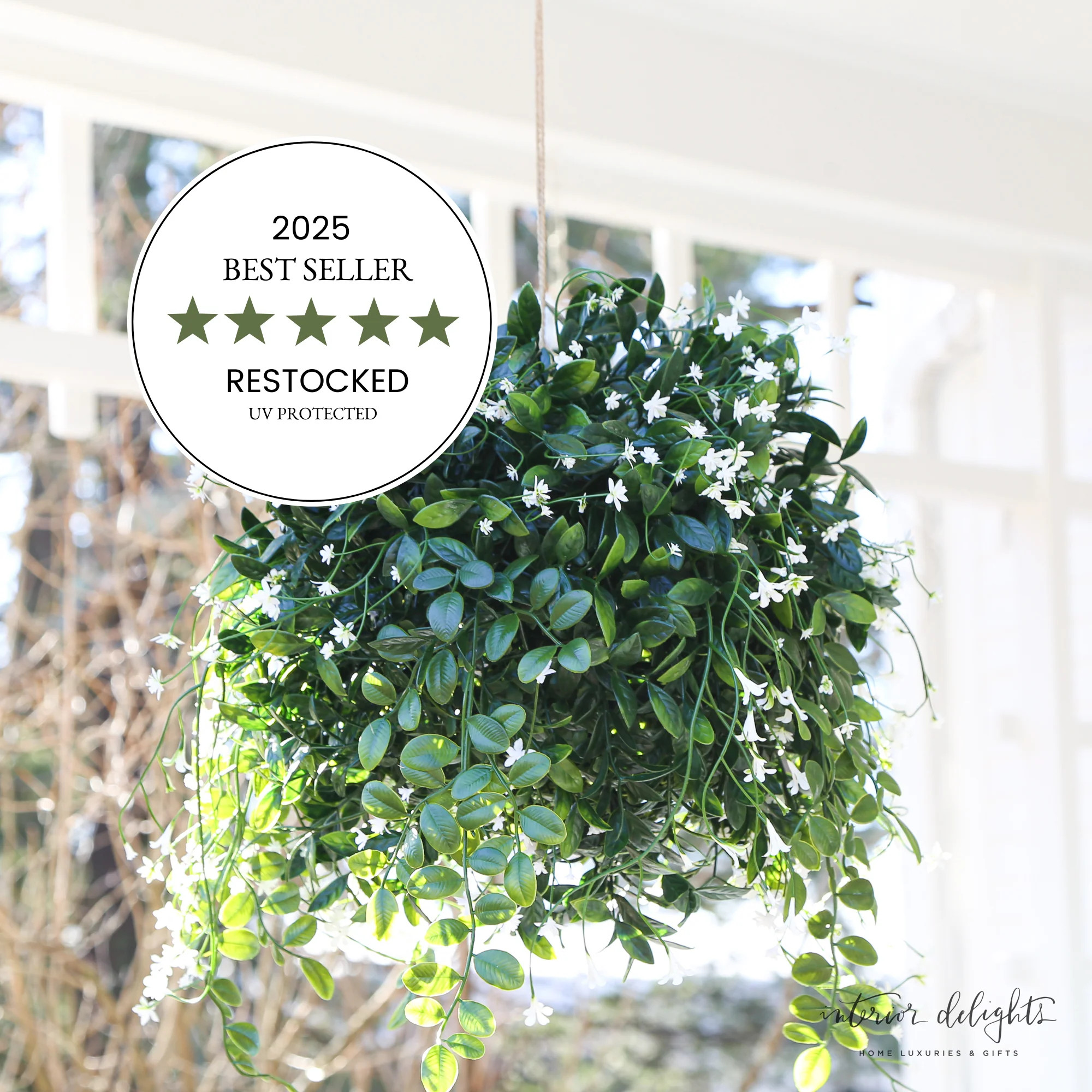 19" UV Protected Boxwood Ball - Shop Interior Delights | Interior Delights