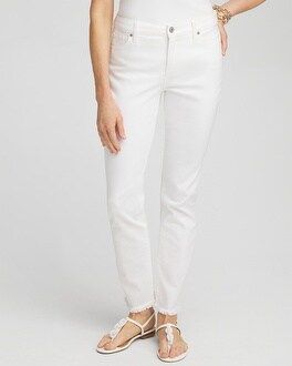 No Stain Girlfriend Fray Hem Ankle Jeans | Chico's